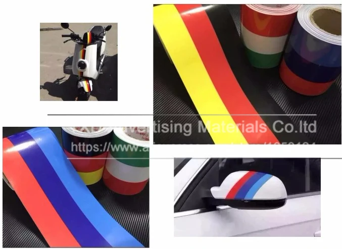 Наклейка на крышу самоката 15 Х500 см (5 метров)|racing stripes|italian flagcar decal |