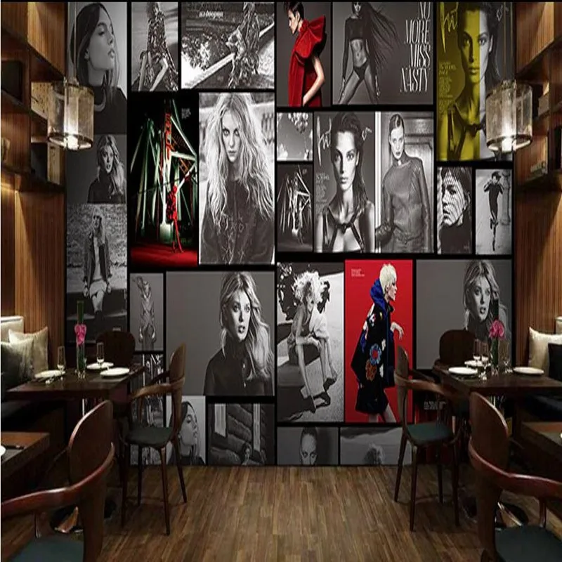 Пользовательские обои beibehang европейские и американские звезды Ретро плакат