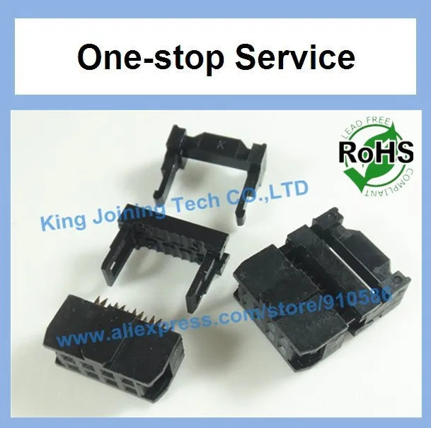 100 шт. 2 54 разъем IDC 8pin 2x4 кабельные розетки 8P FC3-8P | Электроника