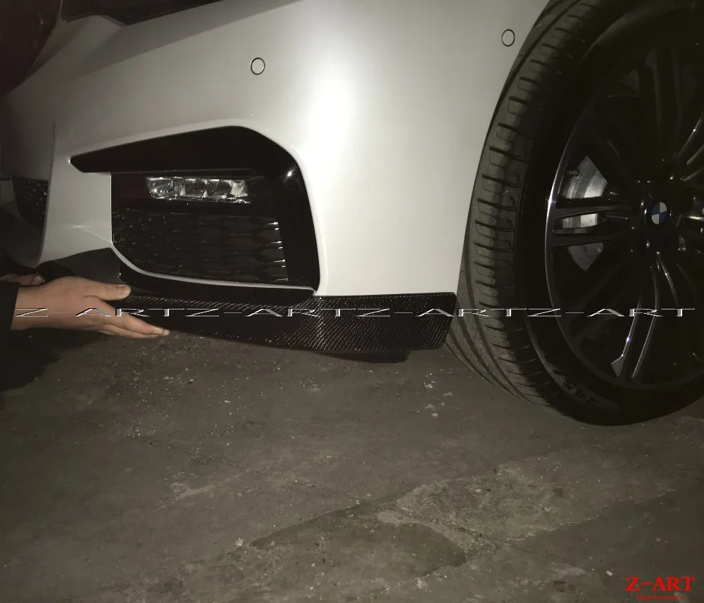 2017 2020 Z ART для BMW G30 углеродное волокно передняя губа ДЛЯ G31 передний спойлер 5