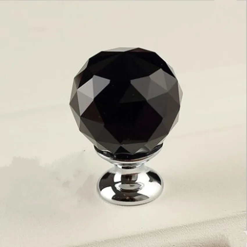 30 мм черный синий розовый прозрачный k9 Кристалл ящика обувной шкаф ручка тянуть