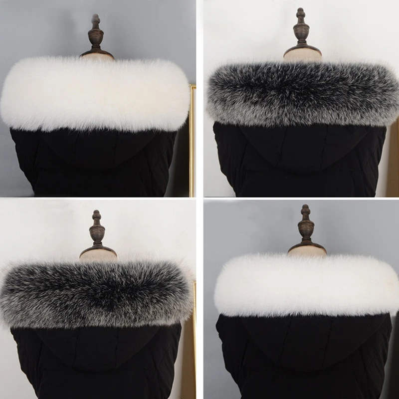 Оригинальная натуральная лиса меховой воротник шарф новый 100% натуральный мех