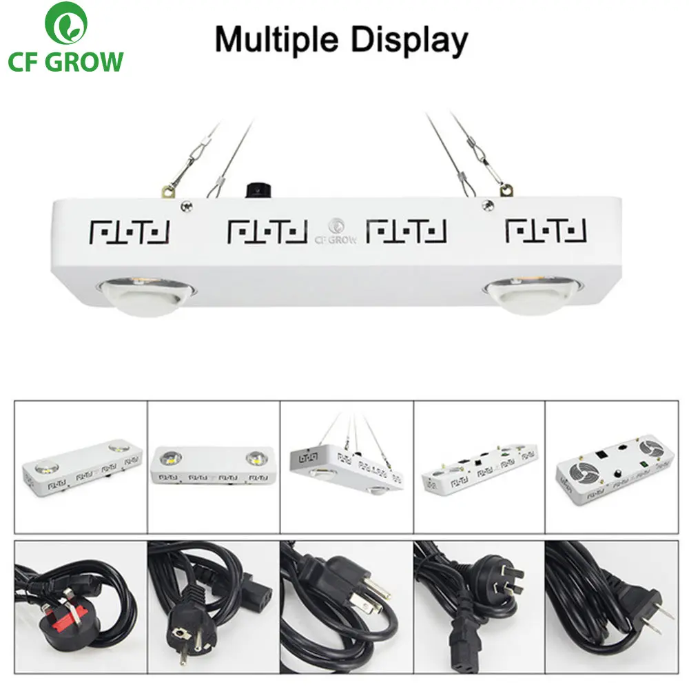 С регулируемой яркостью CREE CXB3590 200W COB светодиодный Grow светильник полный спектр