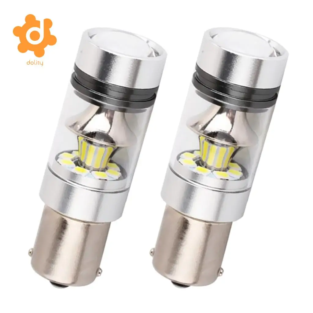 Baoblaze 2 Pieces Car 1156 BA15S 100W LED Lights Turn Signal Reverse Bulb 6000K White | Автомобили и мотоциклы