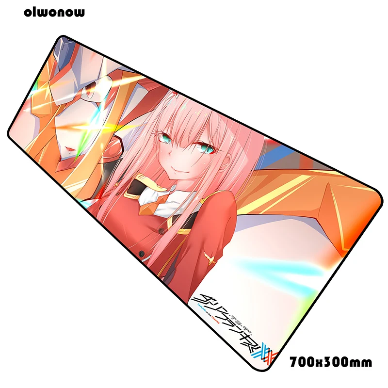 Коврик для мыши darling in the franxx 70x30 см игровой коврик для мыши крутой офисный notbook Настольный коврик очаровательные padmouse игры pc gamer коврики