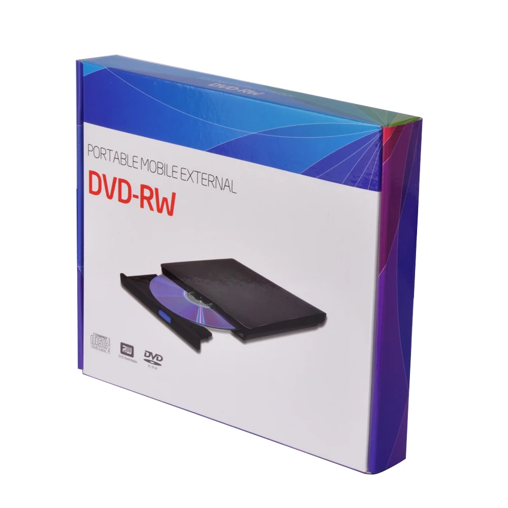 Deepfox тонкий внешний USB 2 0 привод DVD RW CD записывающее устройство рекордер