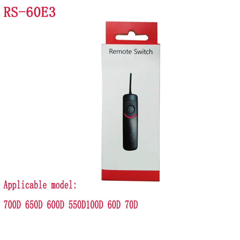 RS-60E3 MC-30 MC-DC2 RS-60E3 RS-80N3 пульт дистанционного управления спуском фотографического затвора шнур управления для цифровой зеркальной камеры Canon Nikon - Цвет: RS-60E3