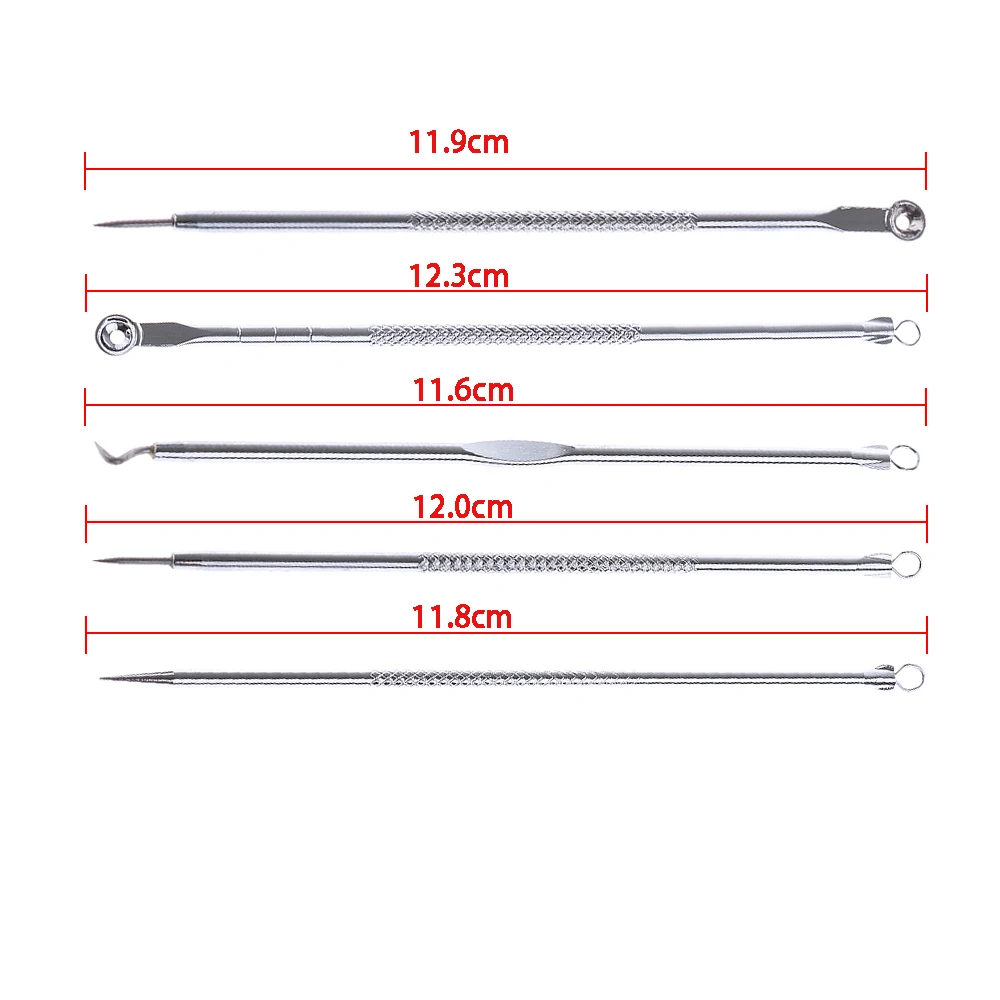 5 шт./компл. набор инструментов для удаления чёрных точек и прыщей|Устройство