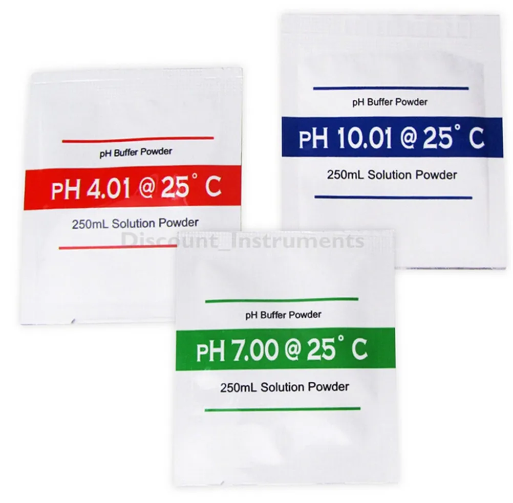 3 пакета/набор буферный раствор для измерения PH 4 01 7 00 10 H|buffer solutions|buffer powderph powder |