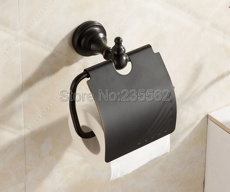 

Black Oil Rubbed Bronze Wall Mounted Bathroom Accessories Toilet Paper Holder Roll Tissue Rack Lba824