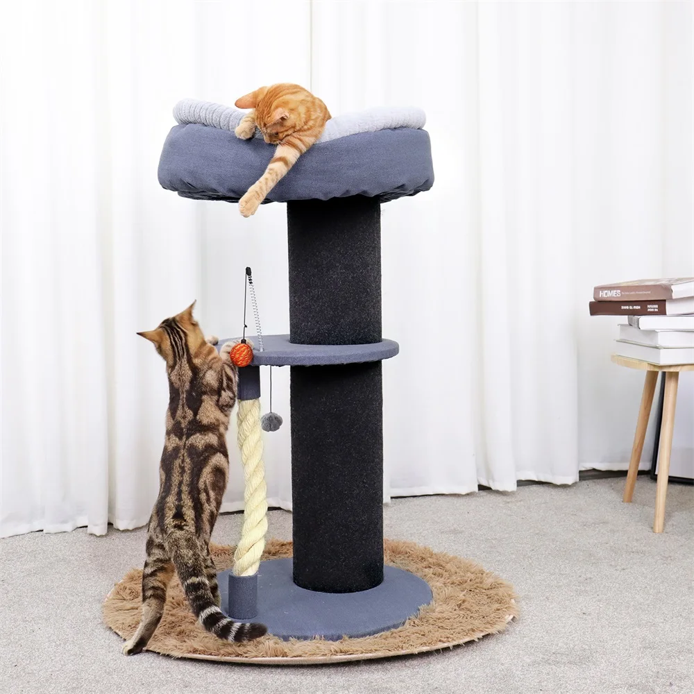 Кошка дерево домашнее животное кошка Окно Роскошный котенок прыгающая кровать домик Когтеточка для кошки Забавный подвесной шар котенок игрушка котенок мебель