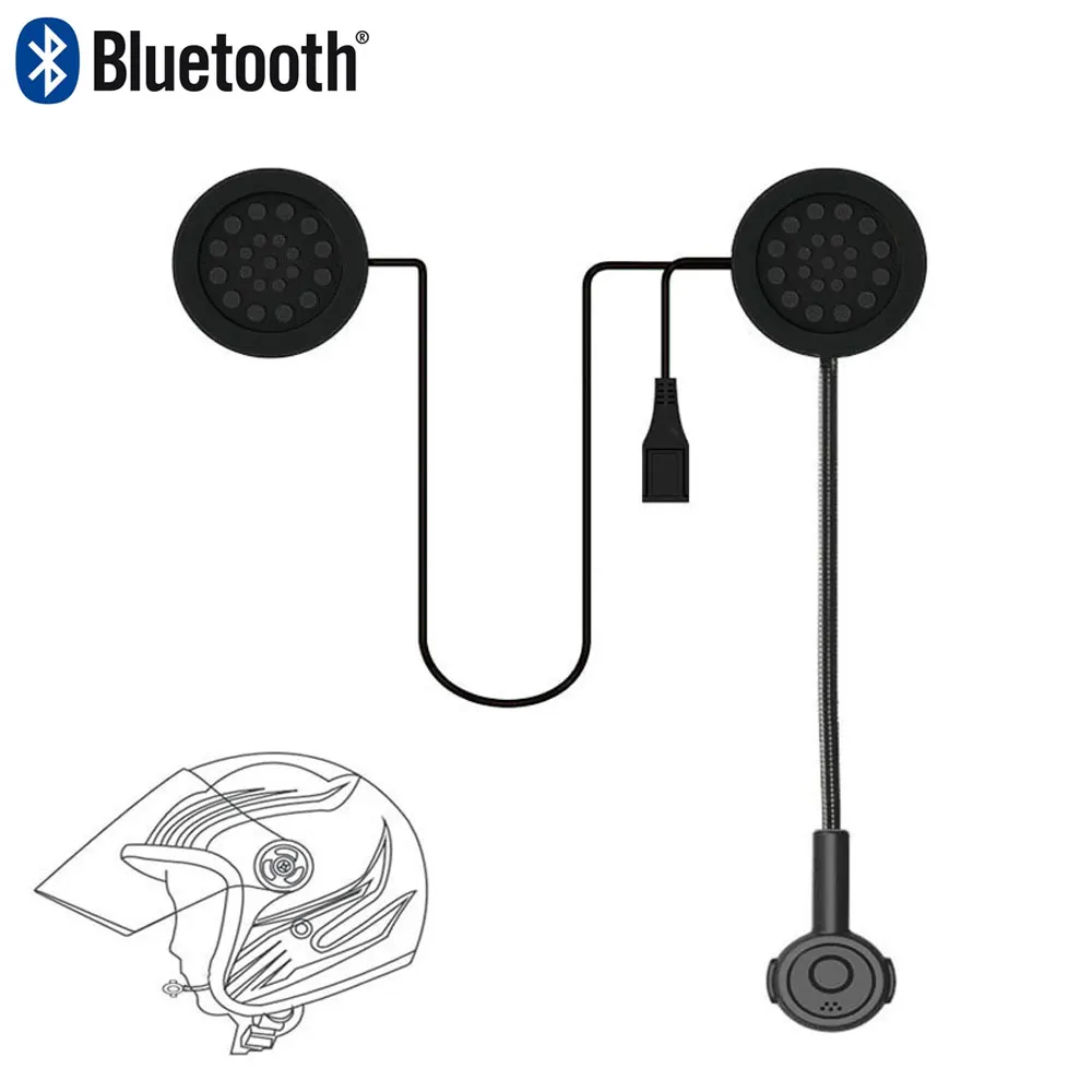 Беспроводные наушники MH02 для мотоциклетного шлема Беспроводная Bluetooth 4 1