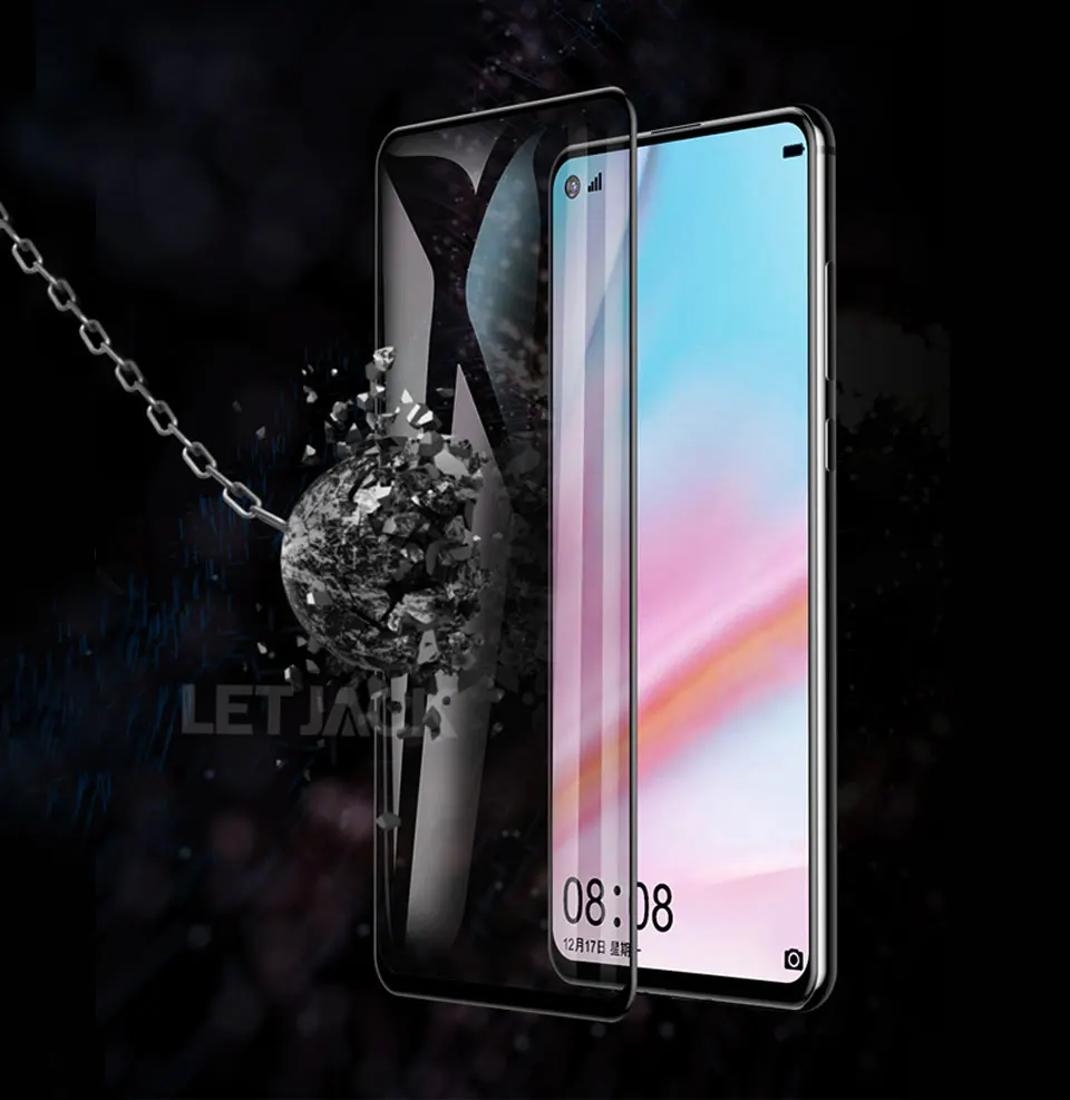 5D полностью изогнутое закаленное стекло для huawei P8 Lite Nova 4 3 3i P20 Lite Pro Y7 Prime Y6 Y9 P Smart Защитная пленка для экрана