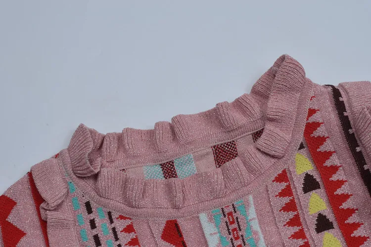 Высококачественное итальянское 2018 летнее Новое вязаное платье женские радужные