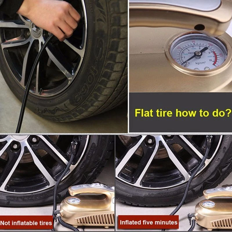 

Multi-function Portable Car Vacuum Cleaner 12V 120W Wet and Aspirador Pressure Pneumatic Lighting Tire inflatable Pump