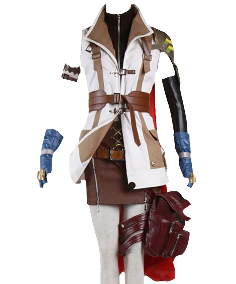 

Final Fantasy Cosplay Costume XIII FF 13 Lightning Cosplay Costume Halloween Carnival Adult Women Men Full Sets
