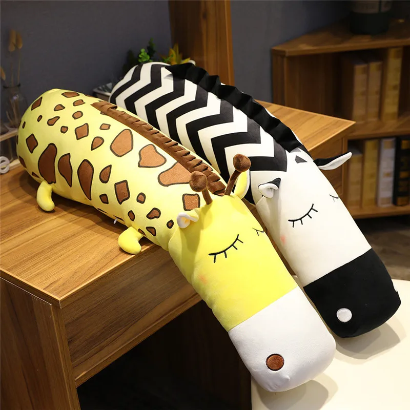 

Unicorn Travel Body Long decorative sleep pillow cute giraffe zebra crocodile doll lazy man bed on the big doll cute comfortable