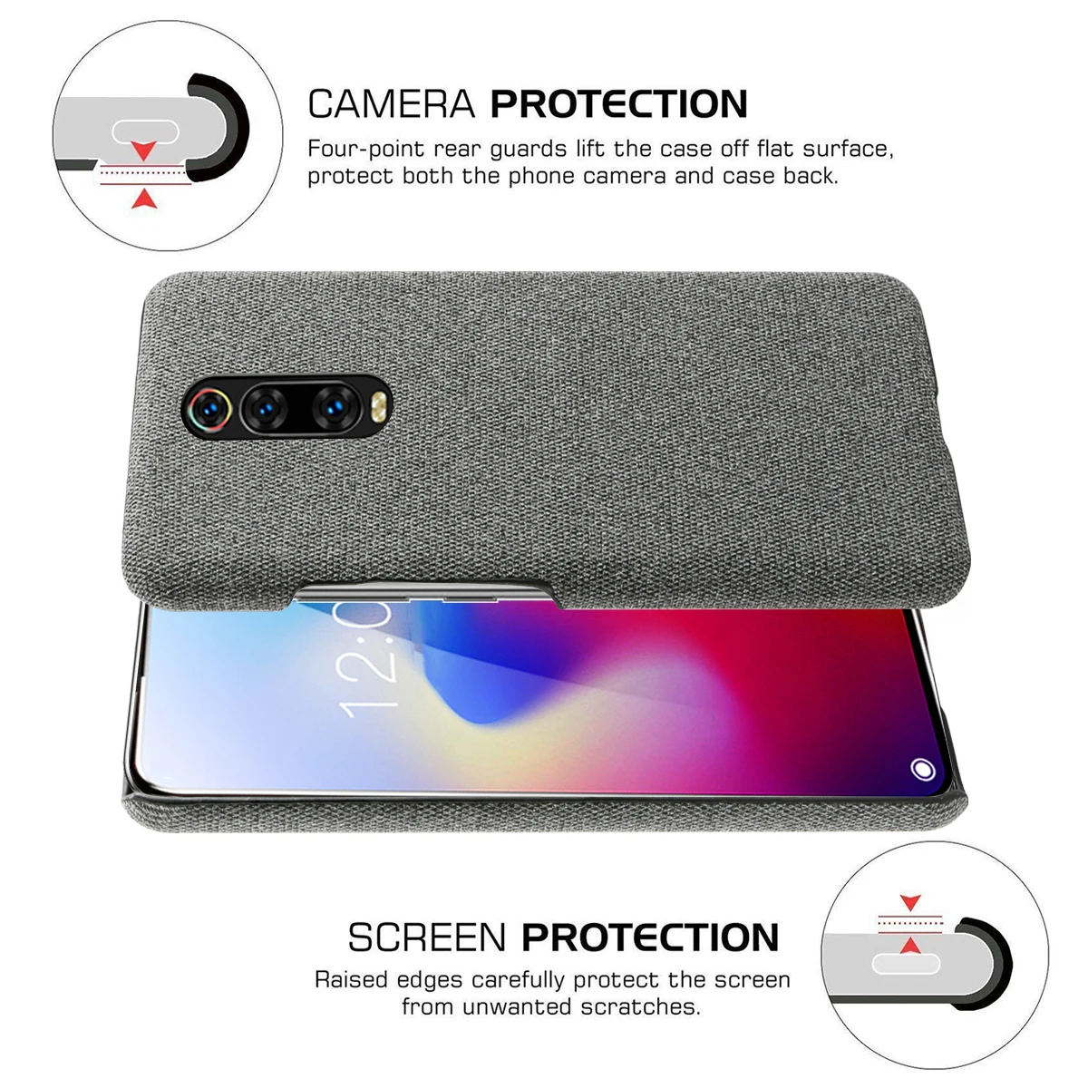 Чехол для Xiaomi Mi 9T тонкий тканевый жесткий чехол из поликарбоната Redmi K30 K20 Pro Xiomi Mi9T