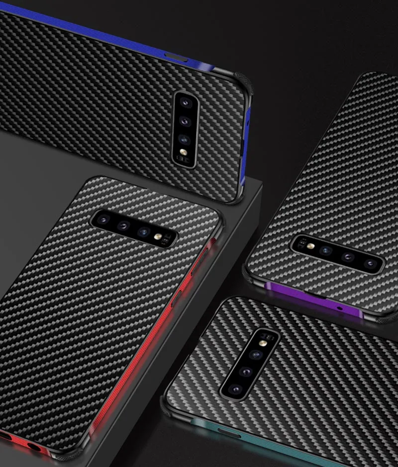 Противоударный металлический чехол для samsung Galaxy S10 S10+ чехол с резиновым краем, задняя крышка для samsung Note 10 S10 S10 Plus, чехол