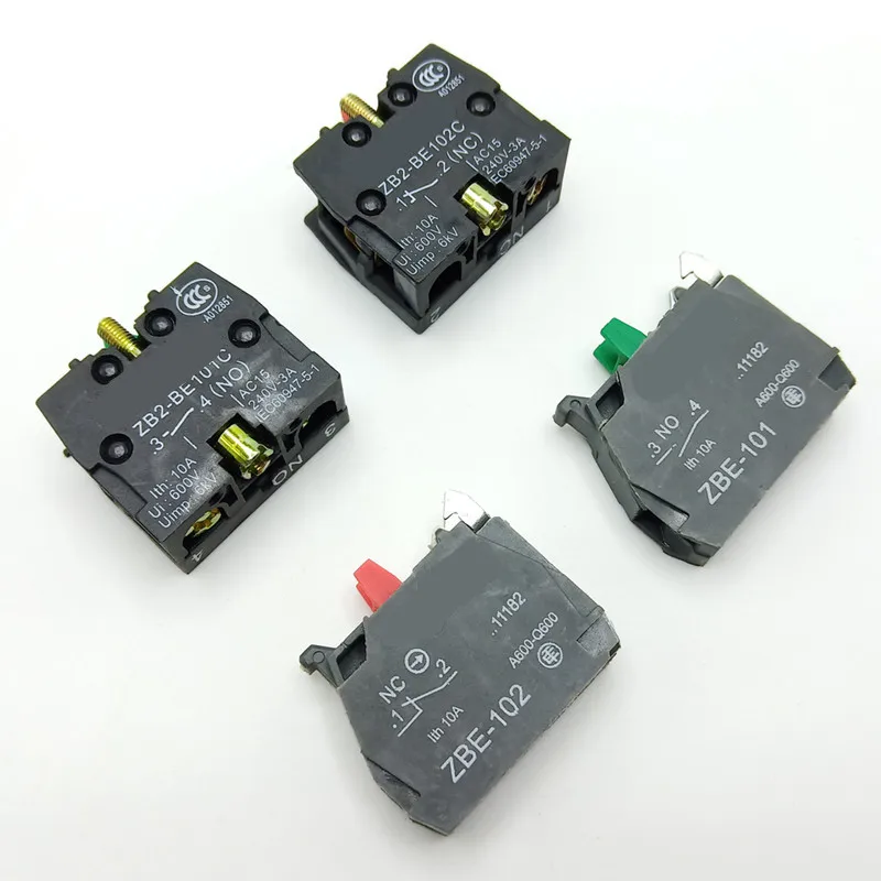 XB2 XB4 кнопочный блок контактов ZB2-BE101C ZB2-BE102C ZBE-101 ZBE-102 НЗ Переключатель связаться с нами