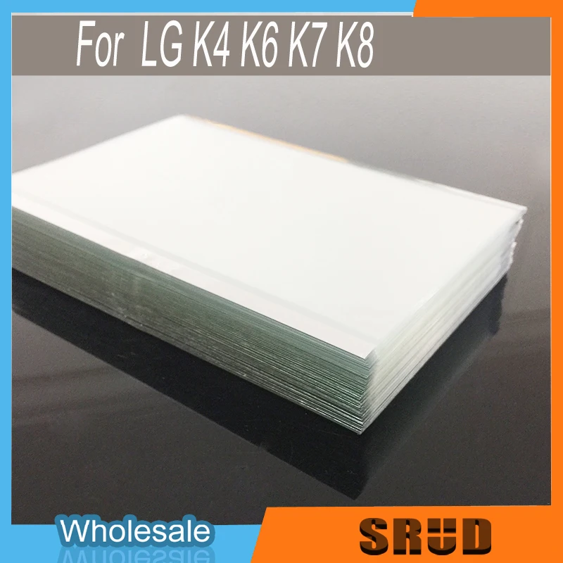 50Pcs Repairing Laminator Broken  OCA Optical Clear Adhesive Film For LG K4 K6 K7 K8 LCD Touch Screen Glass Sticker