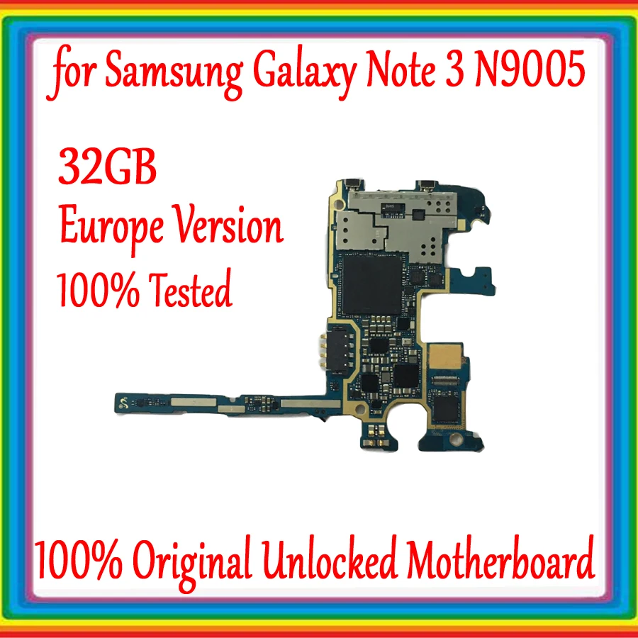 Европейская версия для Samsung Galaxy Note 3 N9005 материнская плата 32 ГБ Заводская