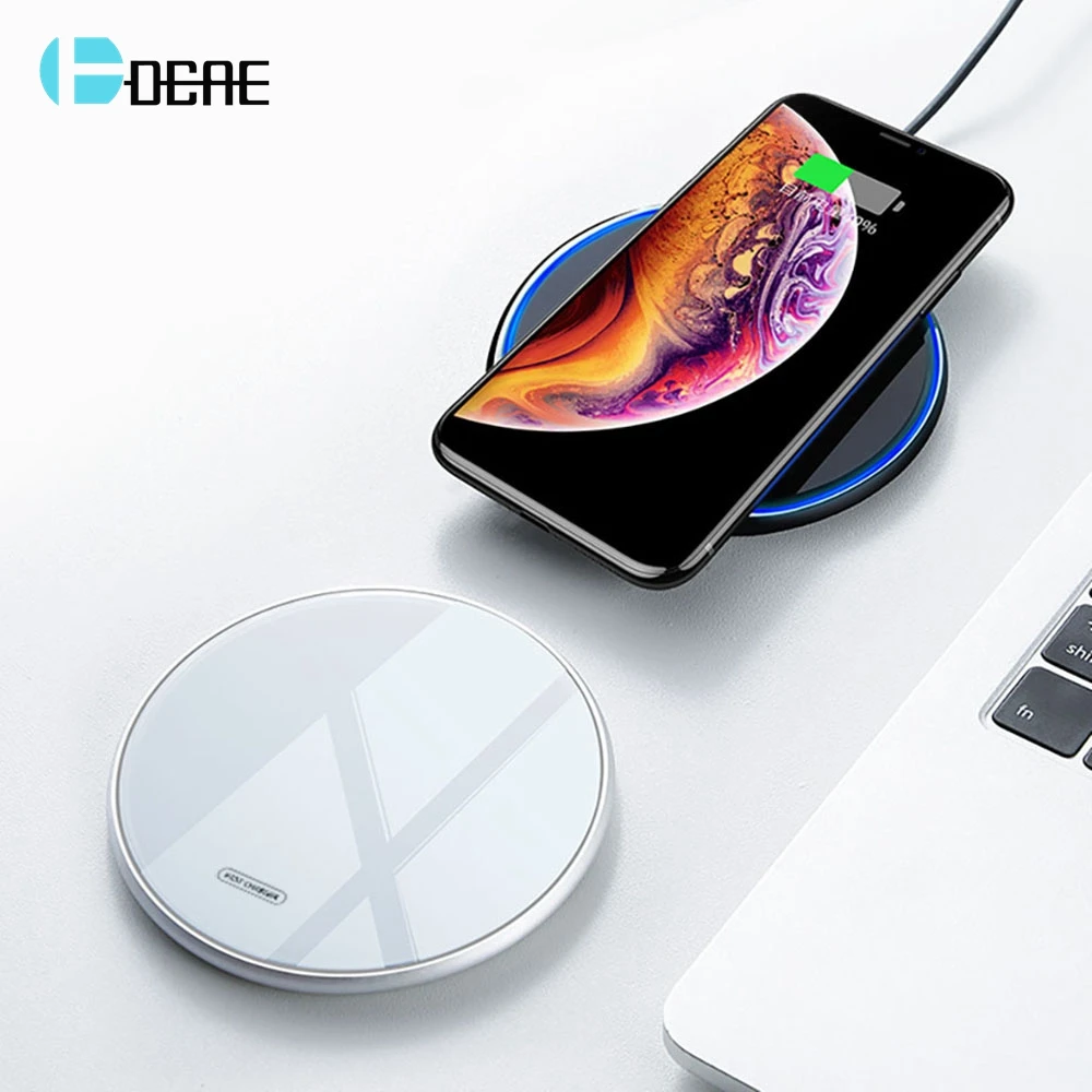 DCAE USB C 15 Вт Беспроводная зарядная панель для iPhone 11 Max XS XR X 8 Samsung S10 S9 S8 10 Qi зарядное