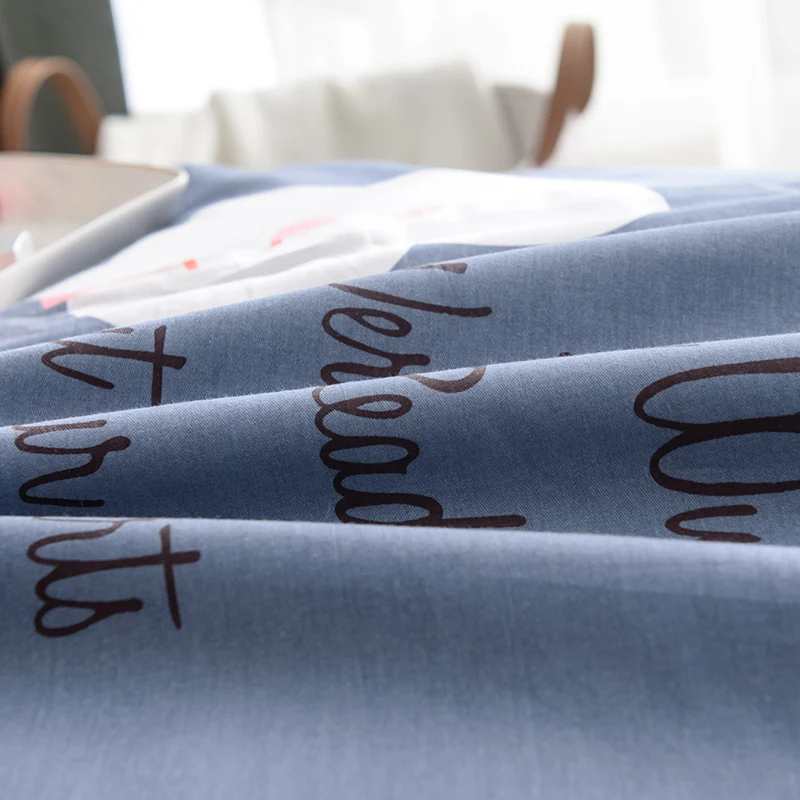 Милый мультфильм Белое Облако шаблон 1 шт. Набор пододеяльников для пуховых одеял