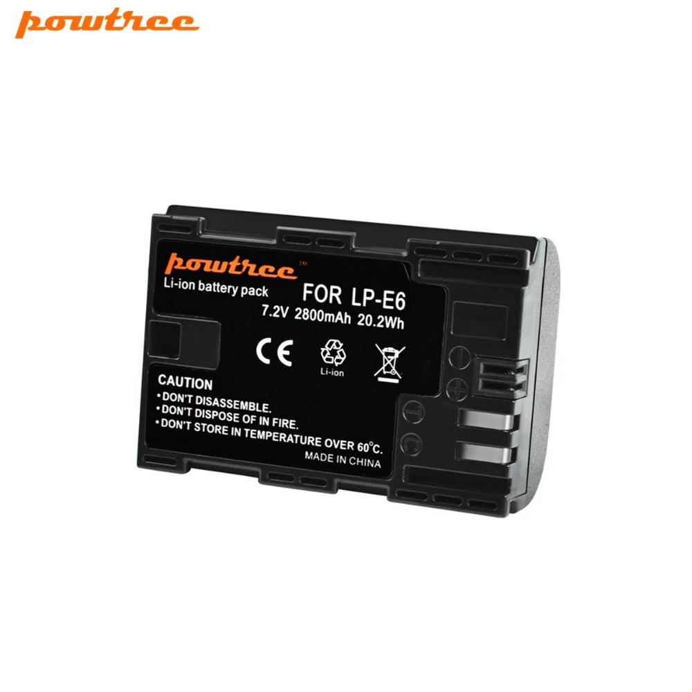 1X Камера Батарея из LP-E6 LPE6 LP E6 для Canon 5D Mark II Mark III EOS 6D 7D 60D 60Da 70D 80D DSLR L10 - Цвет: 1 Pack Battery