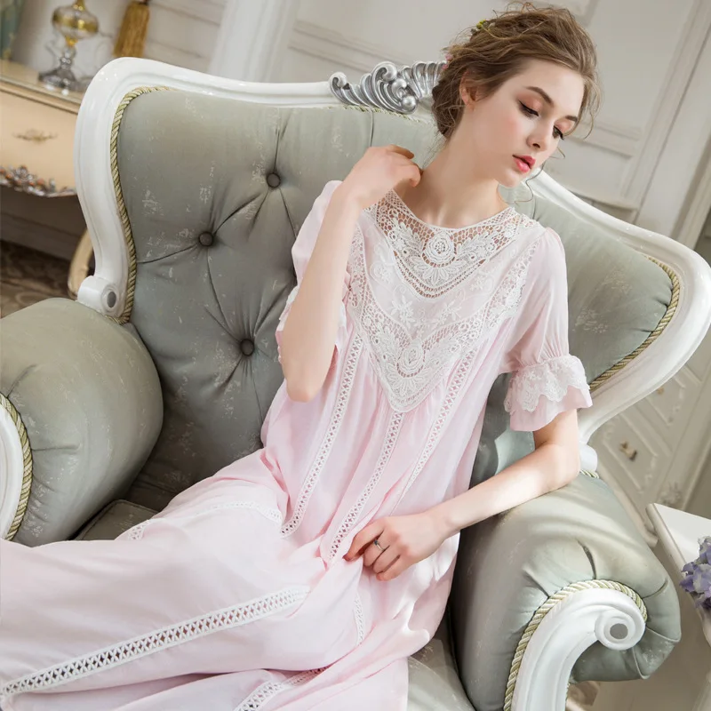 Летнее Короткое женское платье для сна длинное длинная одежда Женская домашняя