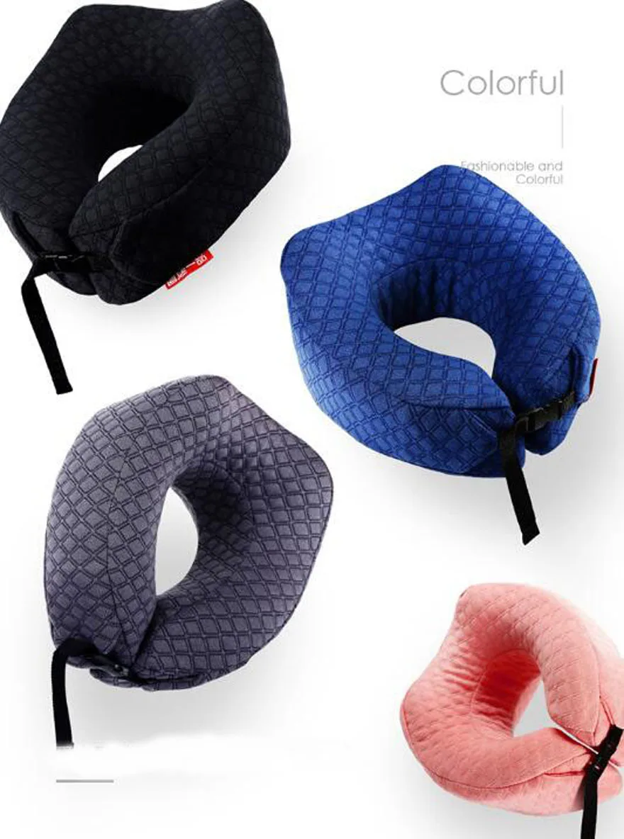 U образная мягкая подушка для путешествий подушки шеи из пены памяти самолета