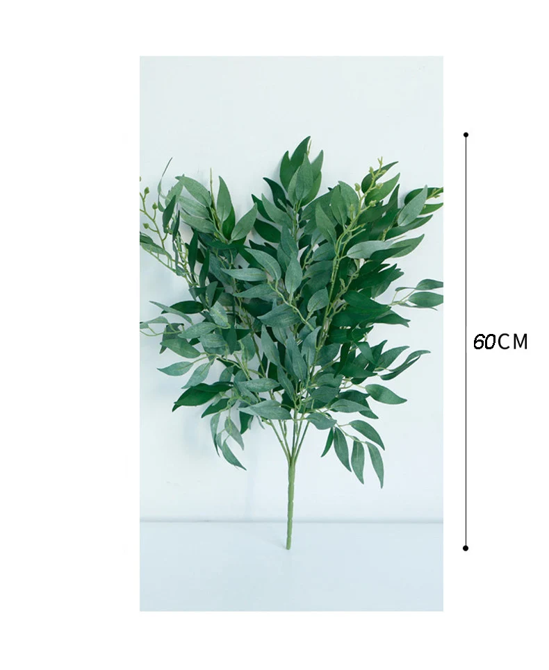 Искусственная ива букет поддельные листья для дома Рождество Свадебные украшения jugle вечерние ива лоза искусственные Лиственные растения венок