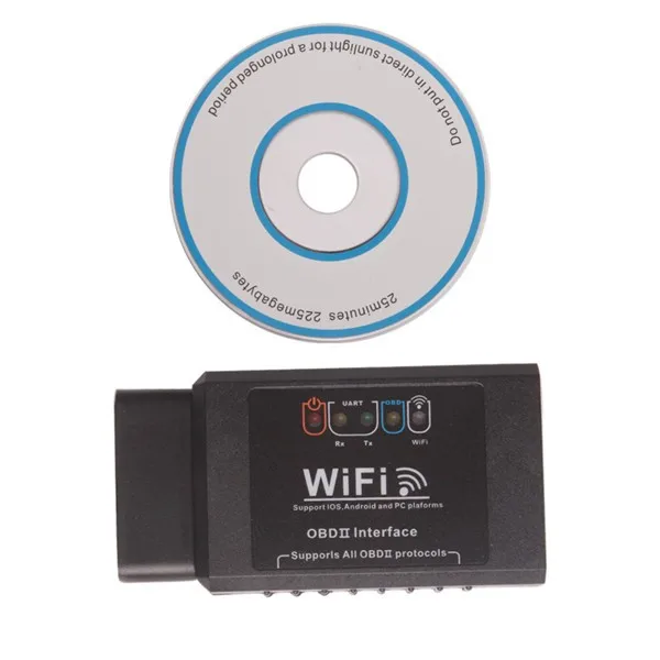 ELM327 wifi OBD2 сканер кодов антиблокировочной тормозной системы Поддержка Android и для Iphone/Ipad ELM327 v2.1 ELM327 OBD2