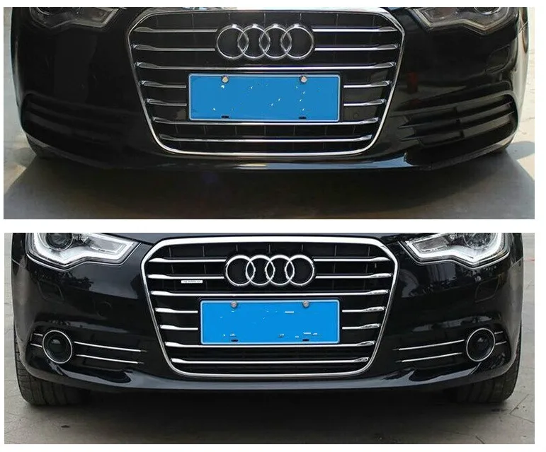 Для Audi A6LC7 модифицированный зонд ACC противотуманная фара абажур A6L под решеткой