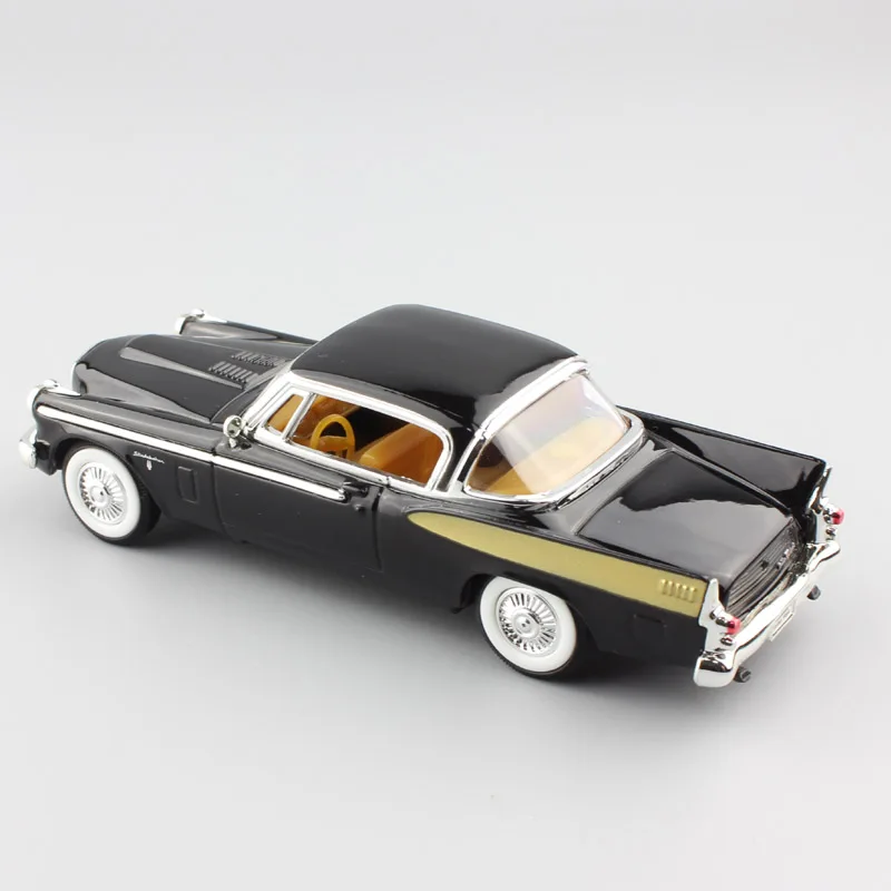 1:43 Масштаб дети 1958 Studebaker Golden Hawk Винтаж hardtop купе литые автомобили металлическая модель старый автомобиль игрушки подарок для коллекции