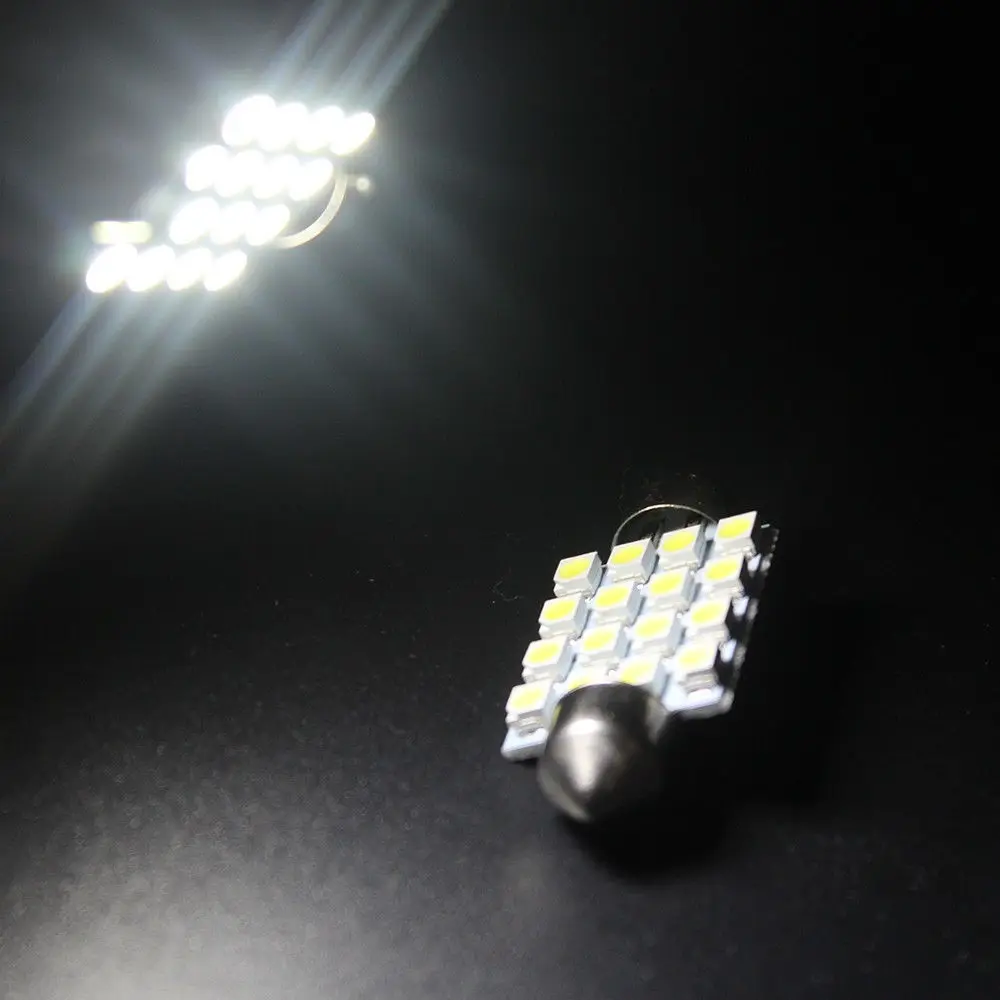 Sencart 2 шт белый 41 мм 16 светодиодный Тип 2835 SMD СВЕТОДИОДНЫЙ Автомобильный