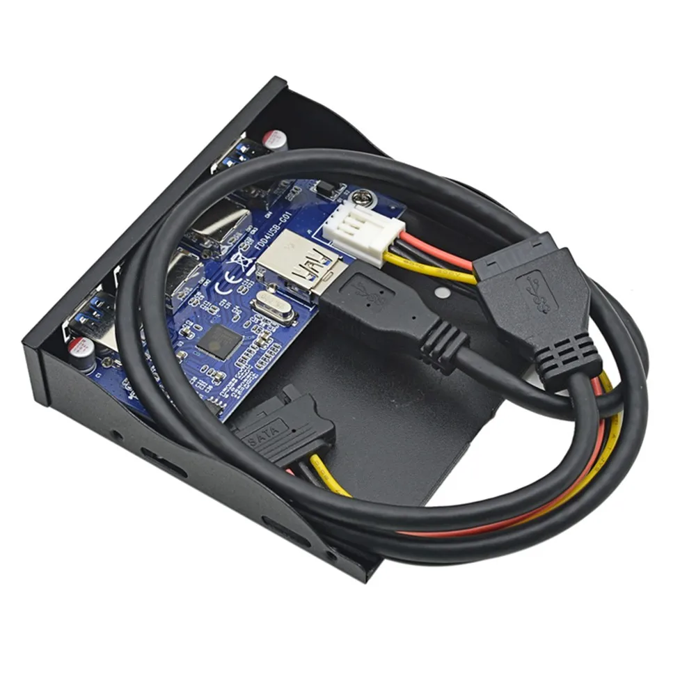 CHIPAL 19+ 1 20Pin 4 порта USB 3,0 Передняя панель комбинированный кронштейн USB3.0 концентратор адаптер для ПК настольный 3," FDD дисковод отсек