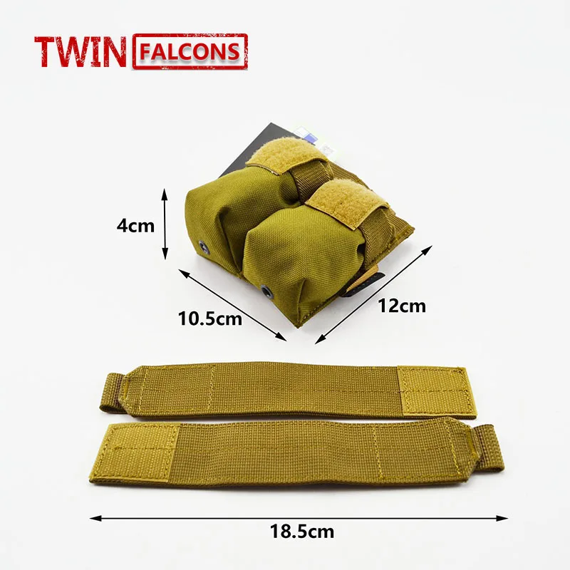 Cordura 1000D Тактический Molle Чехол Двойной Пистолет маг журнал закрыть кобура Открытый страйкбол боевой военный 9 мм TW-M006