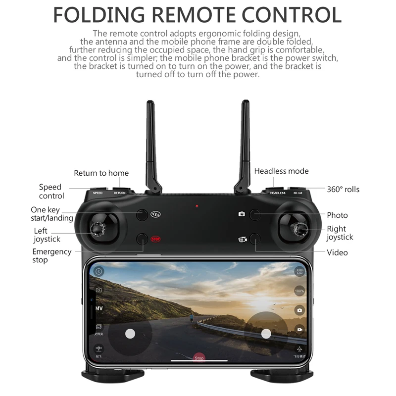Дрон Радиоуправляемый SG106 с двойной камерой Wi Fi FPV 720P 1080P 4K|Радиоуправляемые