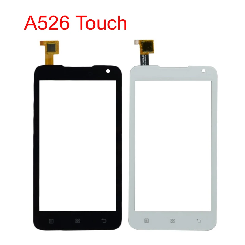 

100% tested Phone Touch Panel For lenovo a526 526 Touch Screen Front Glass Digitizer Front Glass Black White Color