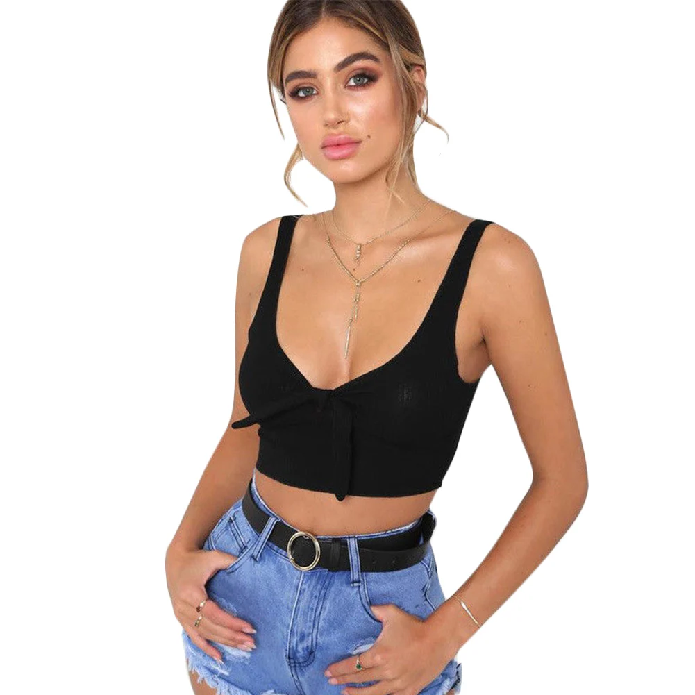 Узел Праздничная летняя блузка женская футболка Tank Crop Tops | Женская одежда