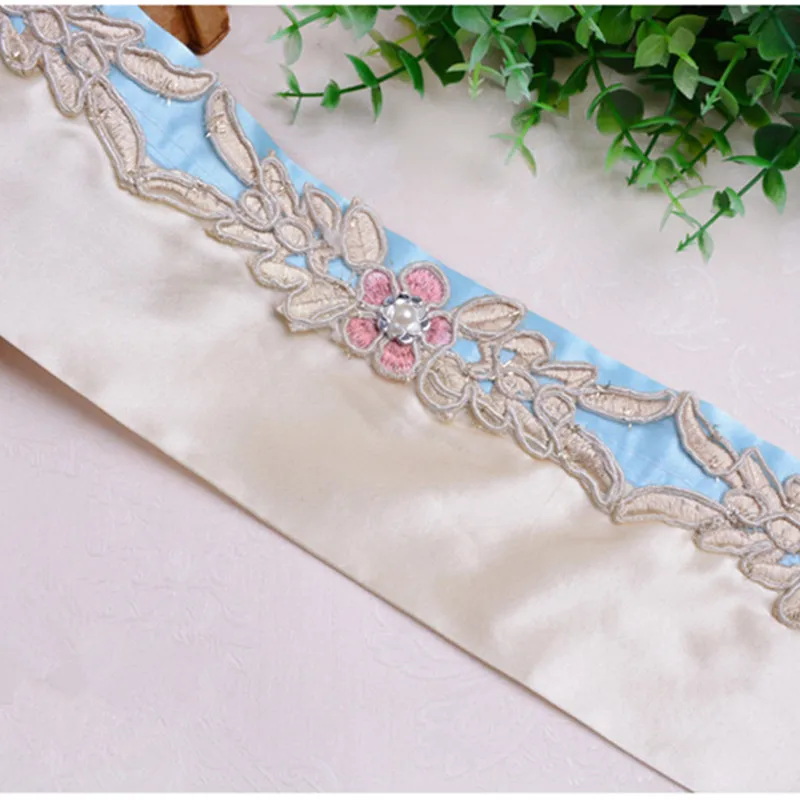 QGVLish 12M/lot 10cm Wide Embroidery Curtain Lace Ribbon Belt Trims DIY Clothing Cushion Decor Handmade Accessory | Дом и сад