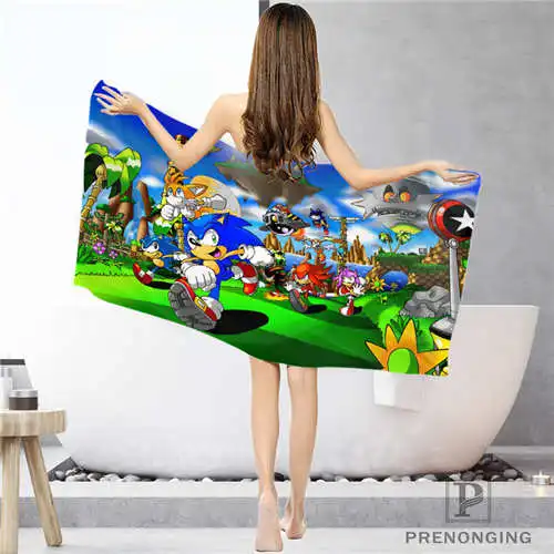Face or Bath Towel На заказ sonic-the-hedgehog тряпка для ванной комнаты полотенце s лицо/банное полотенце для душа s Размер 33x74 см/72x143 см#18-12-16-03-101 - Цвет: Face or Bath Towel