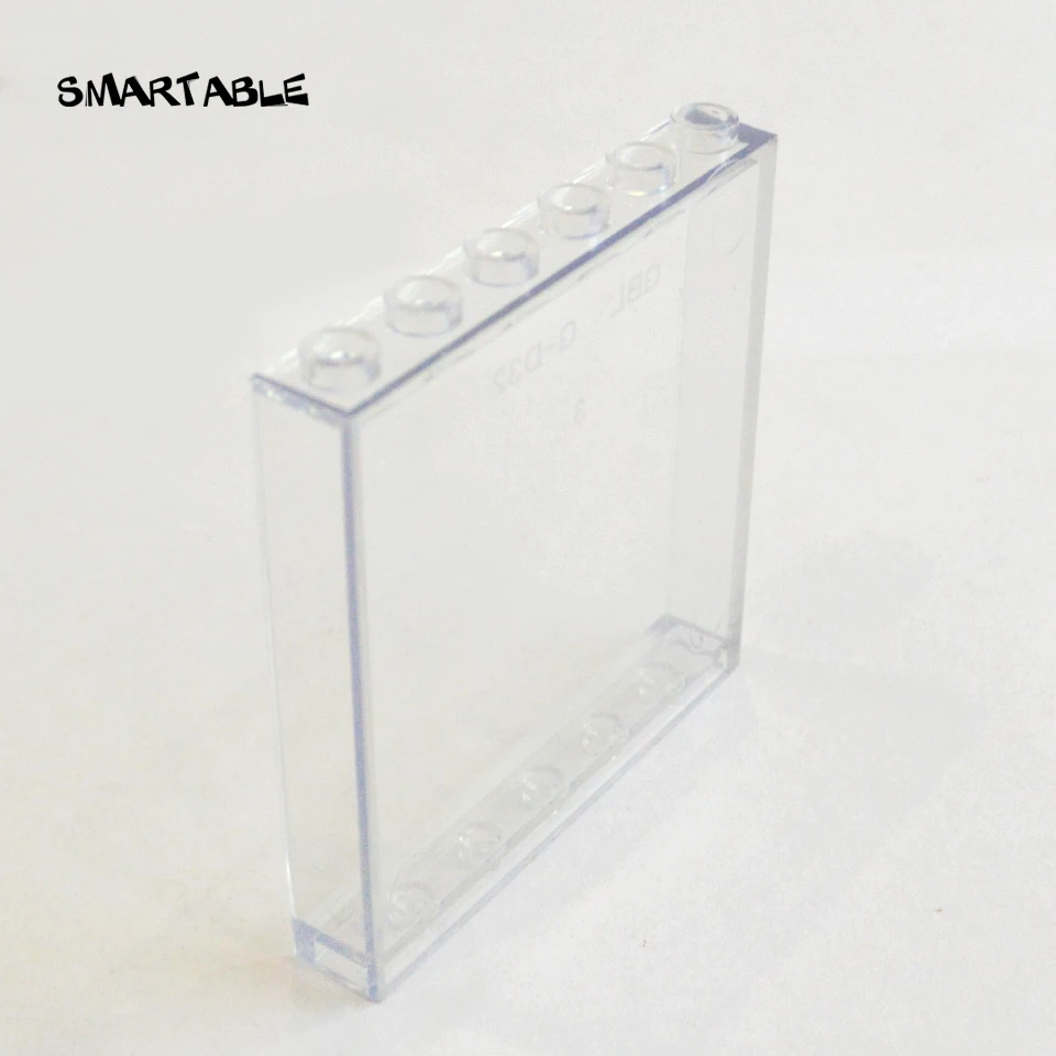 Умная прозрачная оконная рама 1x6x5 детали блоков MOC DIY игрушка для дома совместима со всеми брендами 59350/59349 городская игрушка 10 шт./лот подарок