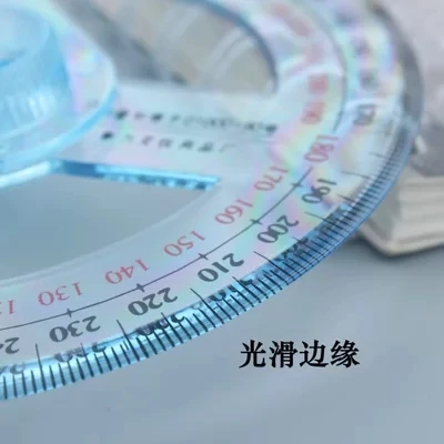 Студенты используют Полный Круглый транспортир diameter10cm поворотный иглы для удобного измерения