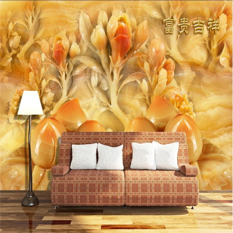 

beibehang Customize any size wallpapers frescoes photo HD jade full jade living room bedroom sofa TV backdrop papel de parede