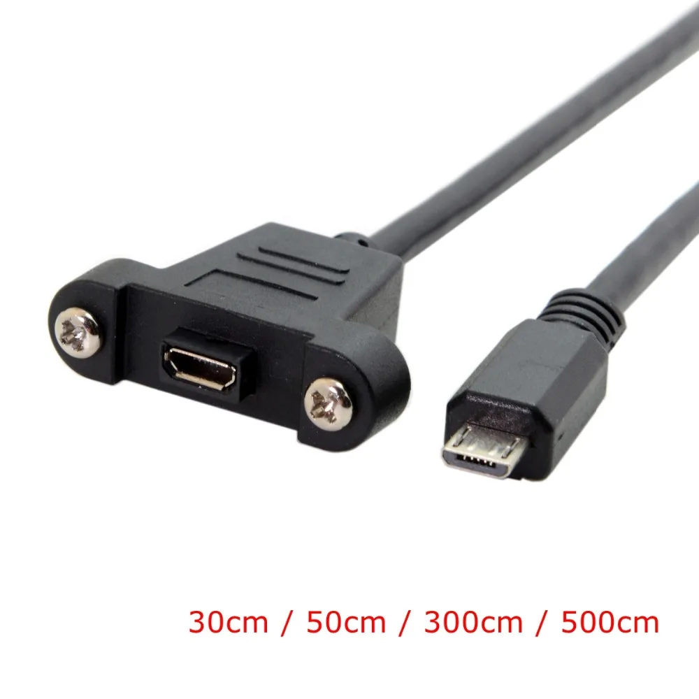 Микро-USB 3. 0 5pin и мини-USB мини USB 2 штекер-гнездо адаптер кабель 30 см 50 3 м 5 с панельным