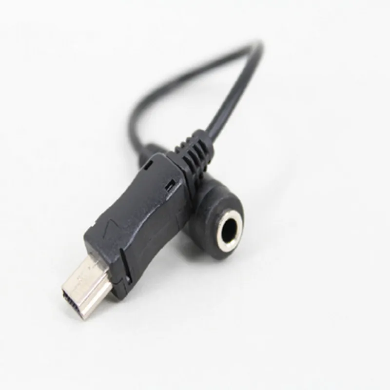 2 шт. мини USB штекер на гнездо 3 5 мм аудиокабель шнур для активного зажима микрофон