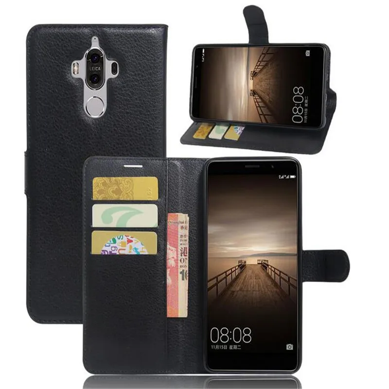 Effelon Luxury PU Leather Belt Clip Holster Flip Case Cover Pouch Card Slot For Huawei Mate 9 Mobile Phone | Мобильные телефоны и