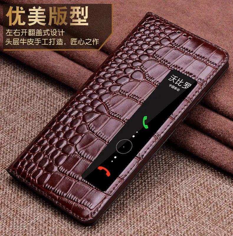 Чехол из натуральной воловьей кожи для huawei P20, защитный чехол для телефона, чехол для huawei p20 pro, умный чехол